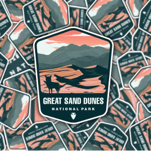 Parc national des Dunes de sable Sticker Die-Cut