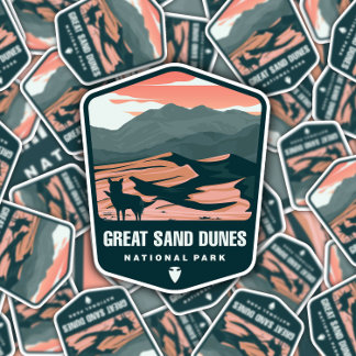 Parc national des Dunes de sable | Sticker Die-Cut