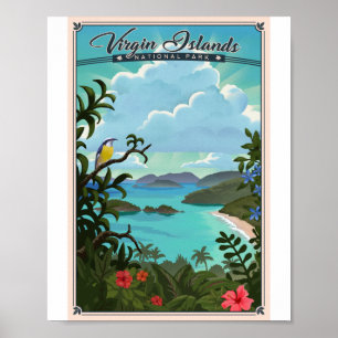 Parc national des Îles Vierges Litho Poster
