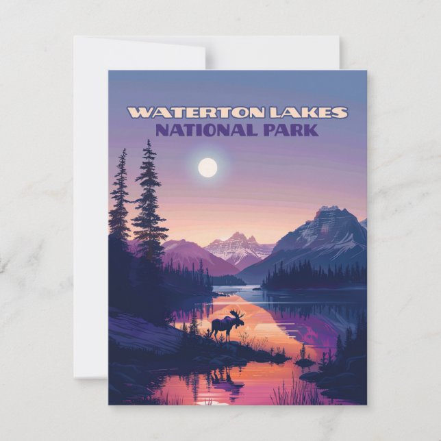 Parc national des Lacs-Waterton Canada Carte Alber (Devant)