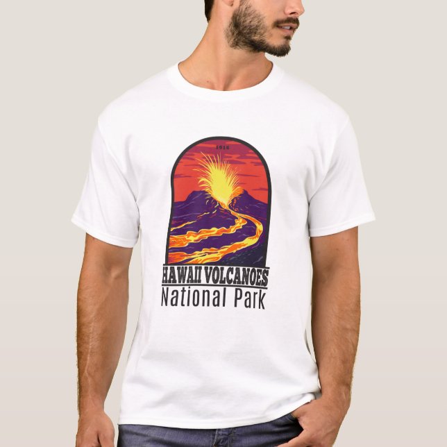 Parc national des volcans d'Hawaii T-Shirt Vintage (Devant)