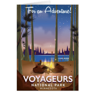 Parc national des Voyageurs Minnesota affiche voya
