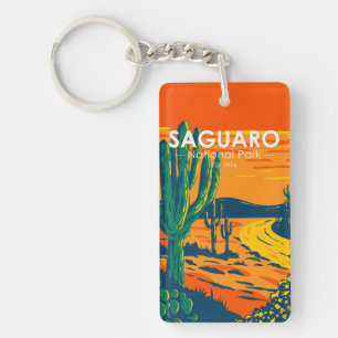 Parc national du Saguaro Arizona Vintage double fa