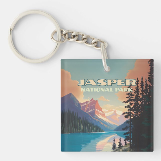 Parc national Jasper Alberta Canada Rockies Retro (Devant)