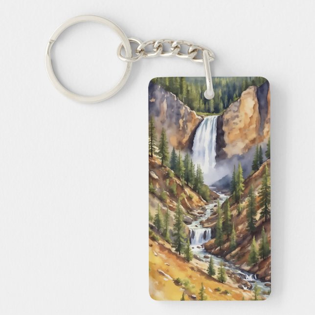 Parc national Yellowstone Artiste Point Aquarelle (Devant)