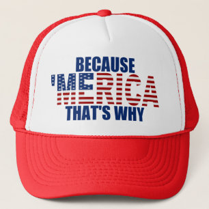 PARCE QUE 'MERICA QUI EST POURQUOI casquette de