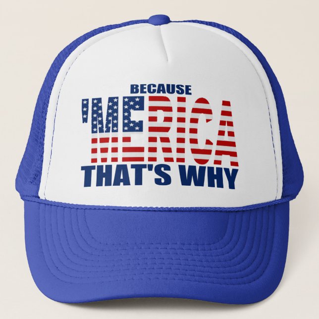 PARCE QUE 'MERICA QUI EST POURQUOI casquette de (Devant)