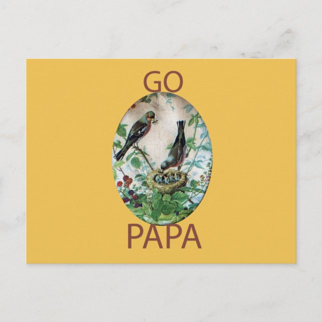 Parched Parents, Precious Chicks: A Nature's Story Postcard (Front)