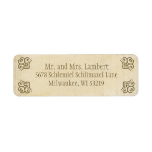 Parchemin ornemental personnalisable
