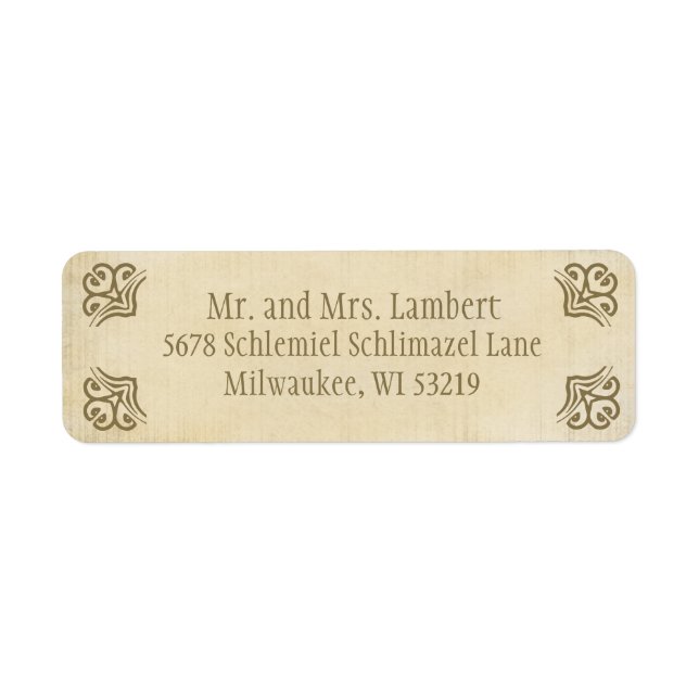 Parchemin Ornemental Personnalisable (Devant)