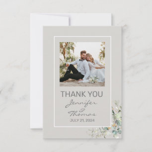 Parchment couleur & Cartes de remerciements Feuill