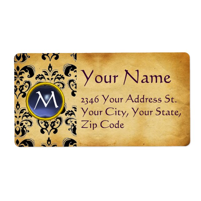 PARCHMENT DAMASK GEM (Front)