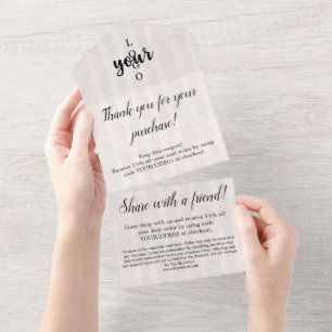 Parchment Gold Seal Client Merci Cartes