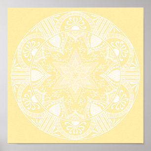 Parchment Mandala Poster