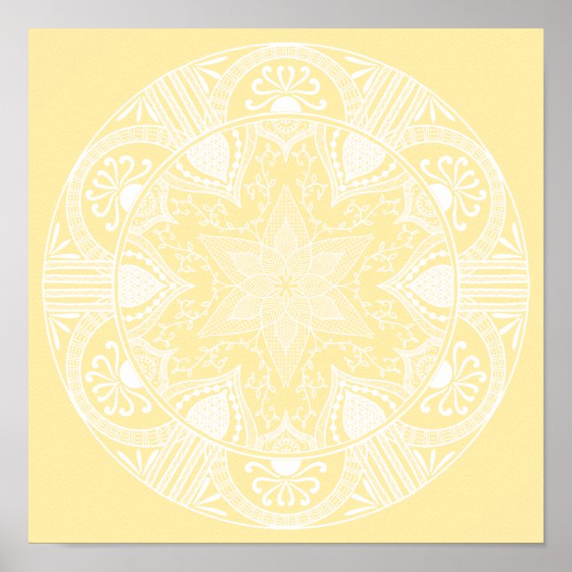 Parchment Mandala Poster (Front)