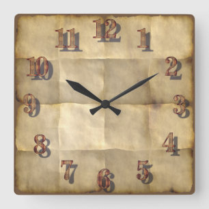 Parchment paper clock