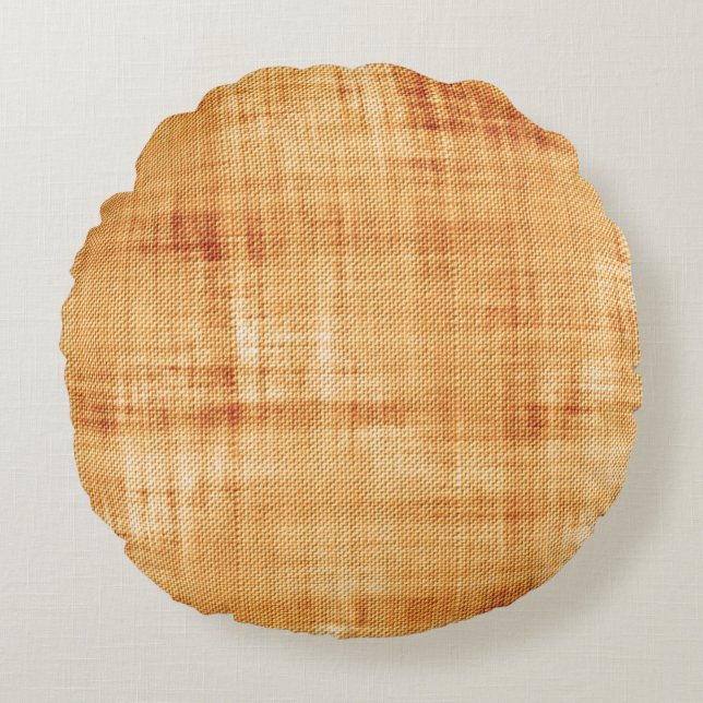 Parchment paper old texture round pillow (Front)