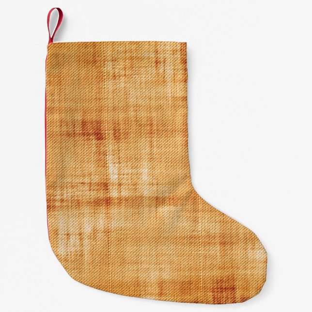 Parchment paper old texture small christmas stocking (Front)
