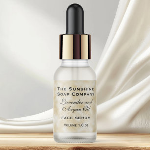 Parchment paper style bottle dropper bottle label