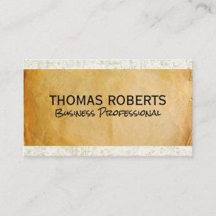 Parchment Paper   Texture Scratched Business Card