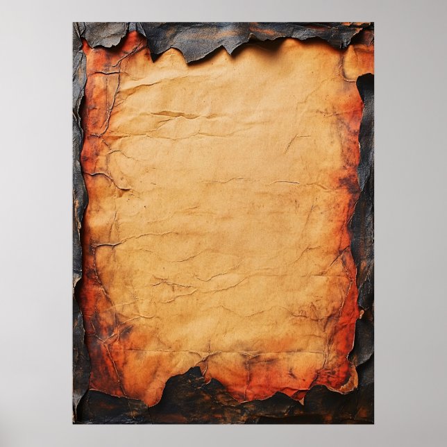 Parchment Paper with Singed Edges Poster (Front)