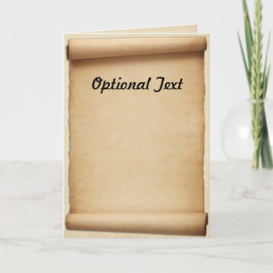 Parchment Proclamation Scroll Invitation