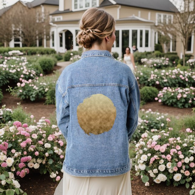Parchment Sky Denim Jacket (Wedding Back)