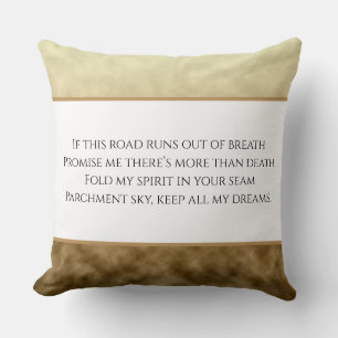 Parchment Sky Throw Pillow