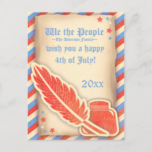 Parchment We People 4 juillet Carte postale