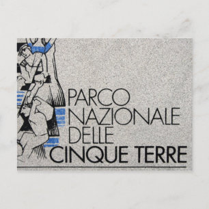 parco cinque terre postcard