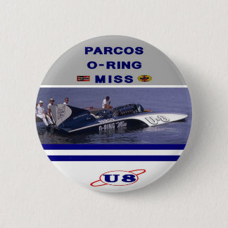 Parcos O-Ring Miss Unlimited Hydroplane 2 Inch Round Button