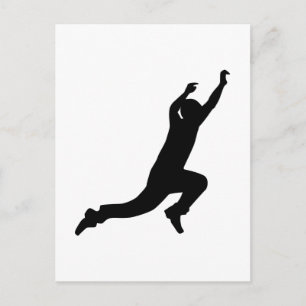 Parcouring jump postcard