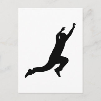 Parcouring jump postcard