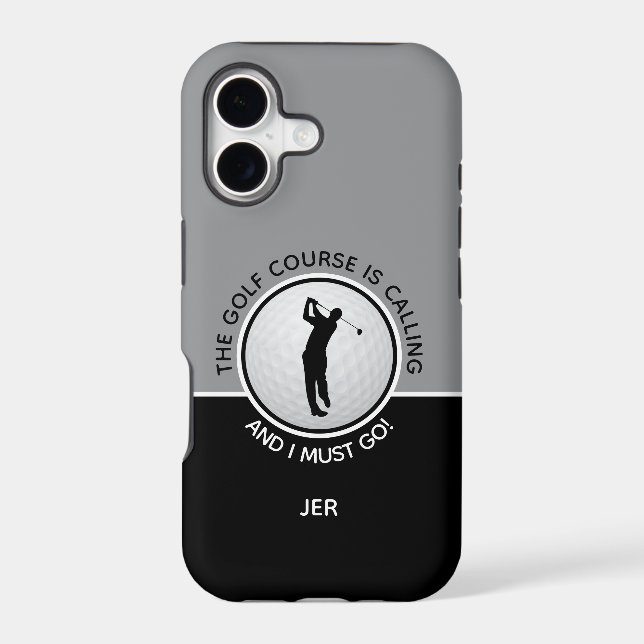 Parcours De Golf Mens Drôle Sports Citation Black  (Verso)