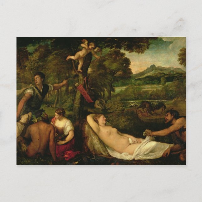 Pardo Venus or Jupiter and Antiope Postcard (Front)