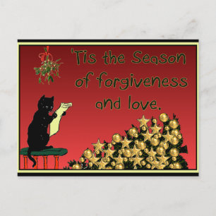 pardon et amour carte postale de Noël