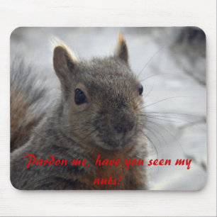 Pardon me, have you seen my nuts? mouse pad