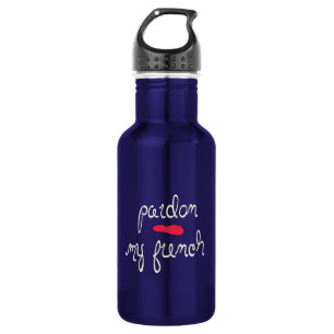 Pardon My French with Beret 532 Ml Water Bottle