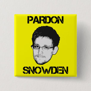 Pardon Snowden Button