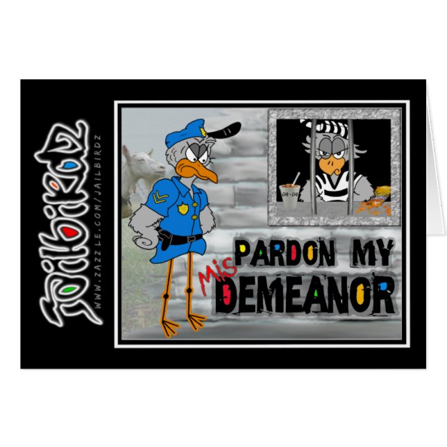 Pardonnez mon comportement (mis) : Carte de (Devant horizontal)
