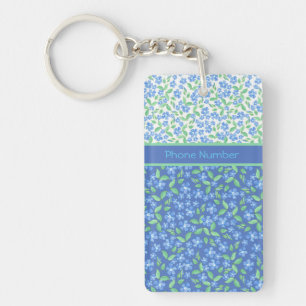 Parenouilles bleues personnalisées Ditsy Motifs fl