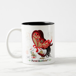 PARENT AND CHILD?(remake) Two-Tone Coffee Mug