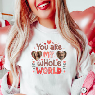 Parent Customizable Photo, Valentine Custom Photo T-Shirt