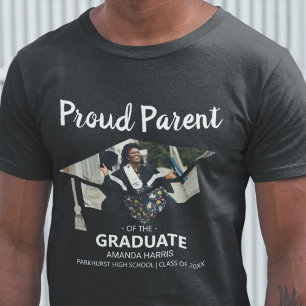 Parent Fier De L'Etudiant Diplômé T-Shirt Photo
