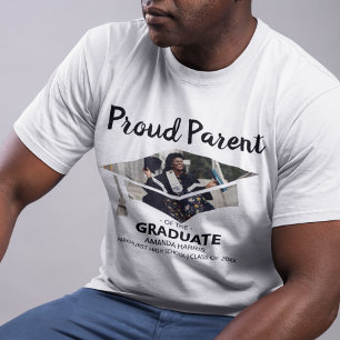Parent Fier De L'Etudiant Diplômé T-Shirt Photo