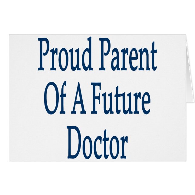 Parent fier d'un futur docteur (Devant horizontal)