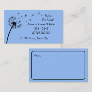 Parent, Maman Carte de visite de contact