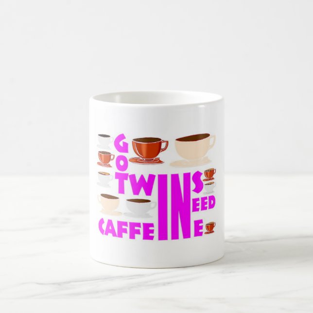 parent of twins need caffeine coffee mug (Center)