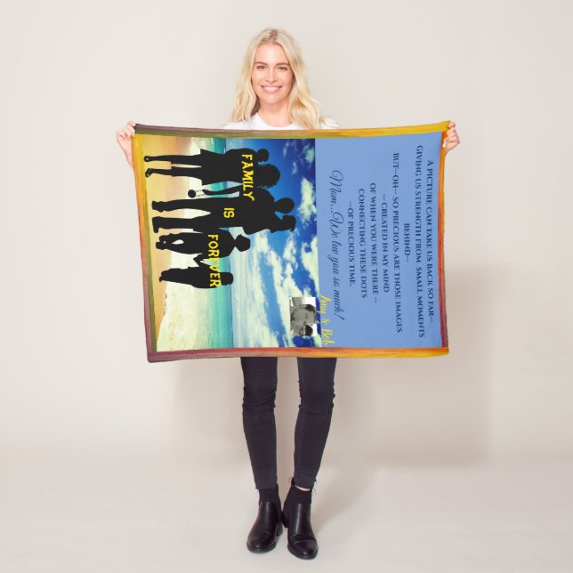 Parent or other Special Person Custoizable Fleece Blanket (In Situ)