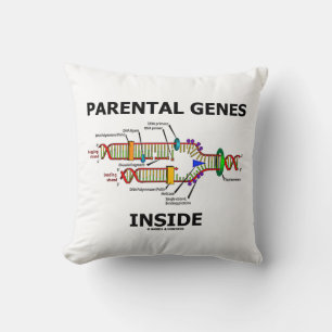 Parental Genes Inside DNA Replication Throw Pillow